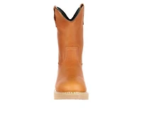Men's Georgia Boot 10" Wedge Steel Toe Pull On Work Boots