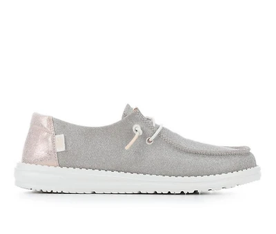 Women's HEYDUDE Wendy Metallic Sparkle Casual Shoes