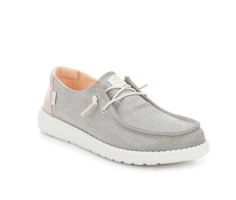 Women's HEYDUDE Wendy Metallic Sparkle Casual Shoes