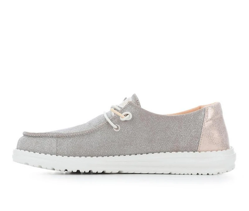 Women's HEYDUDE Wendy Metallic Sparkle Casual Shoes