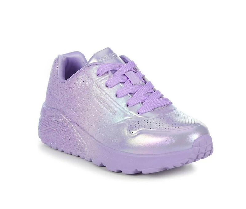 Girls' Skechers Street Little Kid & Big Uno Lite Metallic Shimmers Sneakers