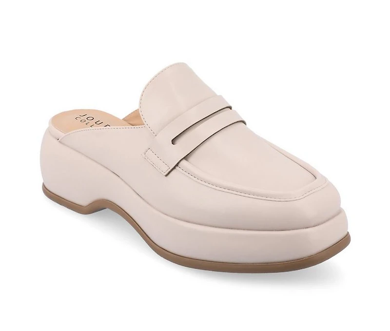 Women's Journee Collection Antonina Platform Loafer Mules