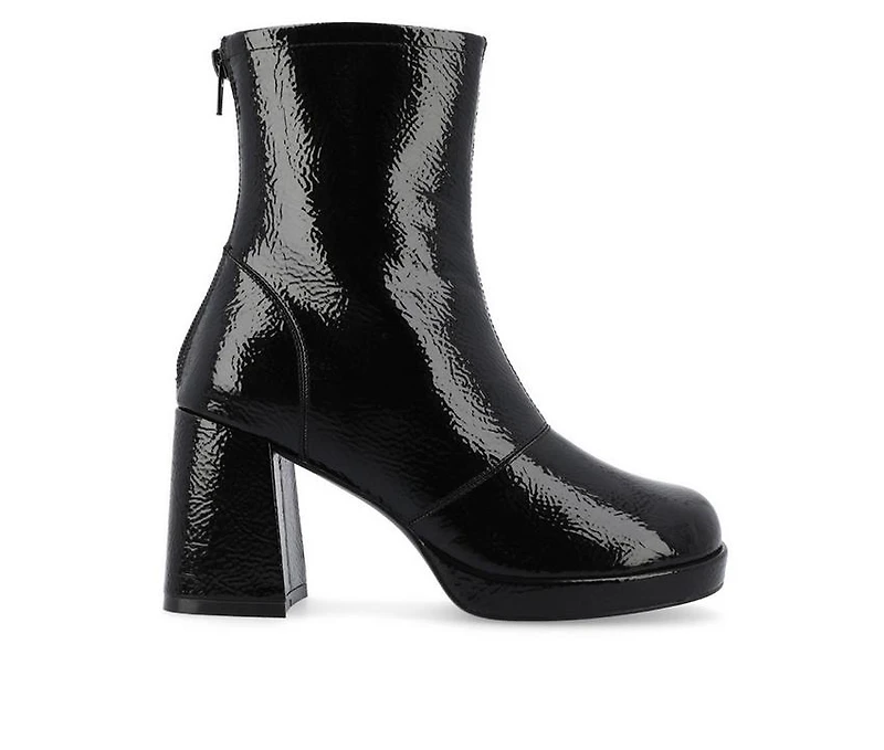 Women's Journee Collection Aylani Low Platform Heeled Booties