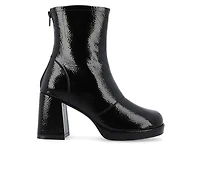 Women's Journee Collection Aylani Low Platform Heeled Booties
