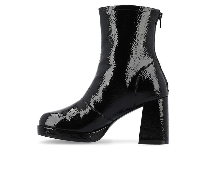 Women's Journee Collection Aylani Low Platform Heeled Booties