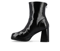 Women's Journee Collection Aylani Low Platform Heeled Booties