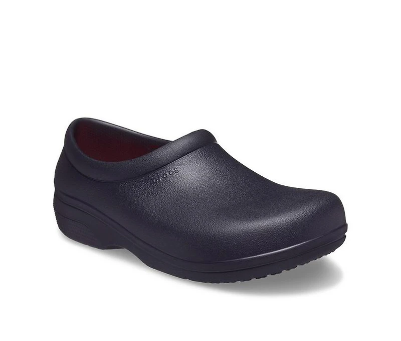 Men's Crocs Work Mens On The Clock Literide Slip Safety Shoes