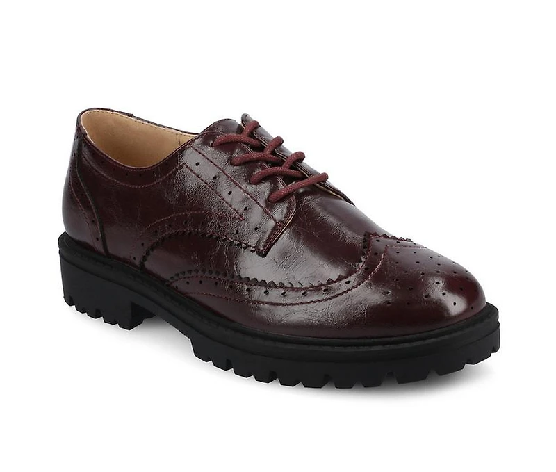Women's Journee Collection Claudiya Chunky Oxfords