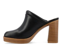Women's Journee Collection Izara Block Heel Platform Clogs