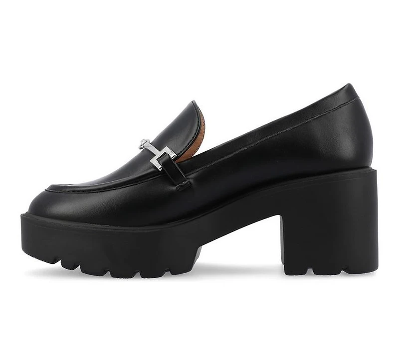 Women's Journee Collection Keeziah Chunky Heeled Loafers