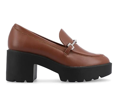 Women's Journee Collection Keeziah Chunky Heeled Loafers