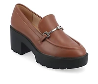 Women's Journee Collection Keeziah Chunky Heeled Loafers