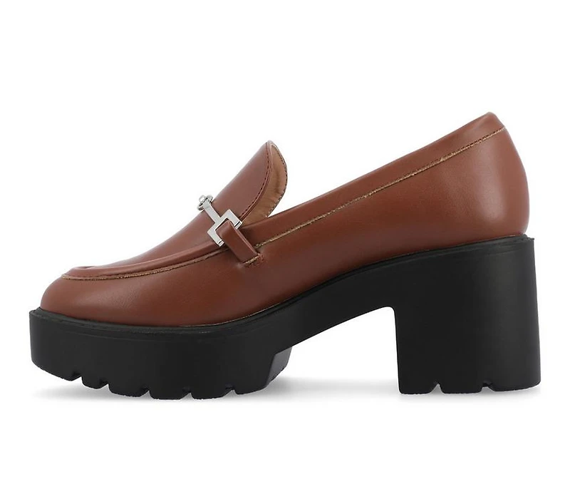 Women's Journee Collection Keeziah Chunky Heeled Loafers
