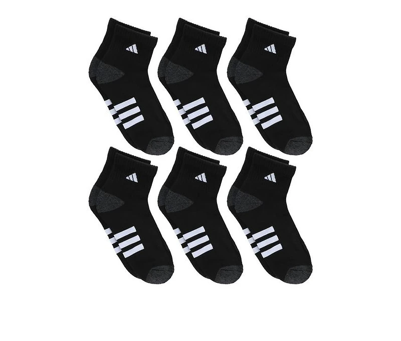 Adidas Youth 6 Pair Cushioned 2.0 Quarter Socks