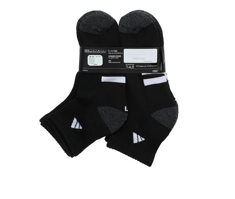 Adidas Youth 6 Pair Cushioned 2.0 Quarter Socks