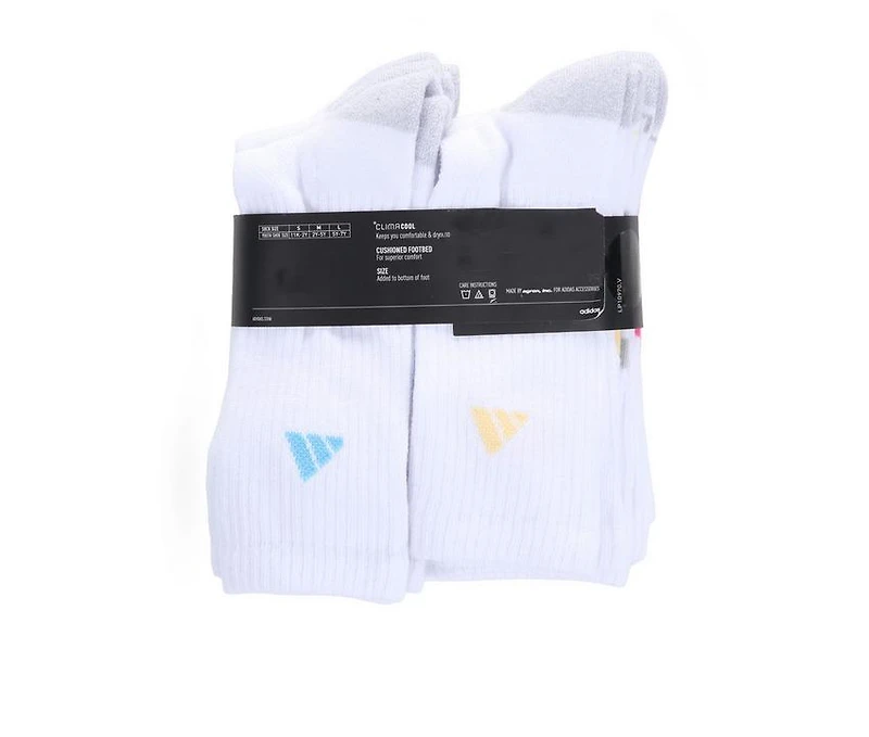 Adidas 6 Pack Cushioned Crew Socks