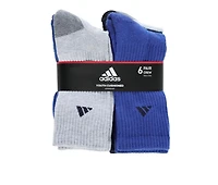 Adidas 6 Pack Athletic Cushioned Crew Socks