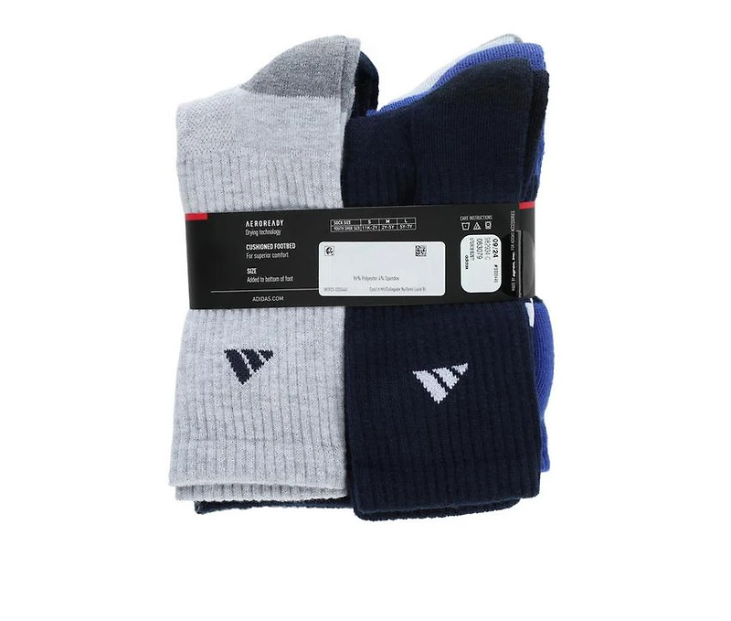 Adidas 6 Pack Athletic Cushioned Crew Socks