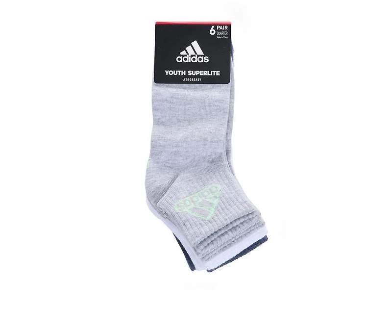 Adidas 6 Pack Superlite Quarter Socks