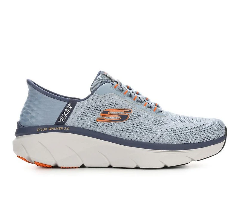 Men's Skechers 232446 D'Lux Walker 2.0 Slip-In Rezinate Walking Shoes