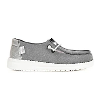 Kids' HEYDUDE Toddler Wendy Metallic Casual Shoes