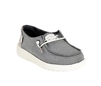 Kids' HEYDUDE Toddler Wendy Metallic Casual Shoes