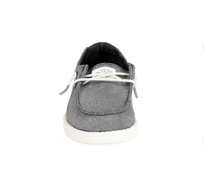 Kids' HEYDUDE Toddler Wendy Metallic Casual Shoes