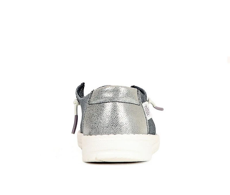 Kids' HEYDUDE Toddler Wendy Metallic Casual Shoes