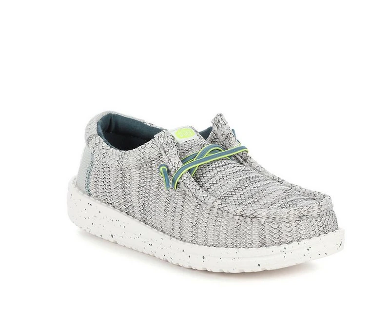 Kids' HEYDUDE Little Kid & Big Wally Youth Heathered Mesh Casual Shoes