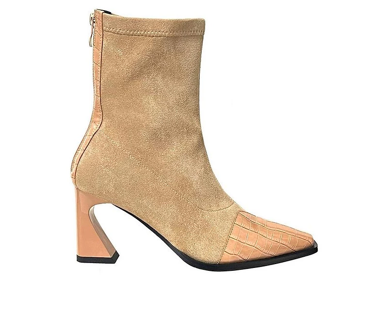 Women's Ninety Union Bronx Mid Calf Heeled Booties