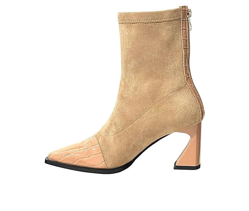 Women's Ninety Union Bronx Mid Calf Heeled Booties