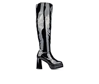 Women's Fashion to Figure Manica Platform Wide Calf Thigh High Boots