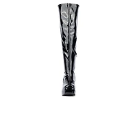 Women's Fashion to Figure Manica Platform Wide Calf Thigh High Boots
