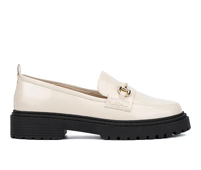 Women's Fashion to Figure Indigo Wide Width Loafers