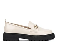 Women's Fashion to Figure Indigo Wide Width Loafers