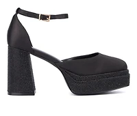 Women's Fashion to Figure Martine 2 Gemmed Wide Width Platform Pumps