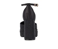 Women's Fashion to Figure Martine 2 Gemmed Wide Width Platform Pumps