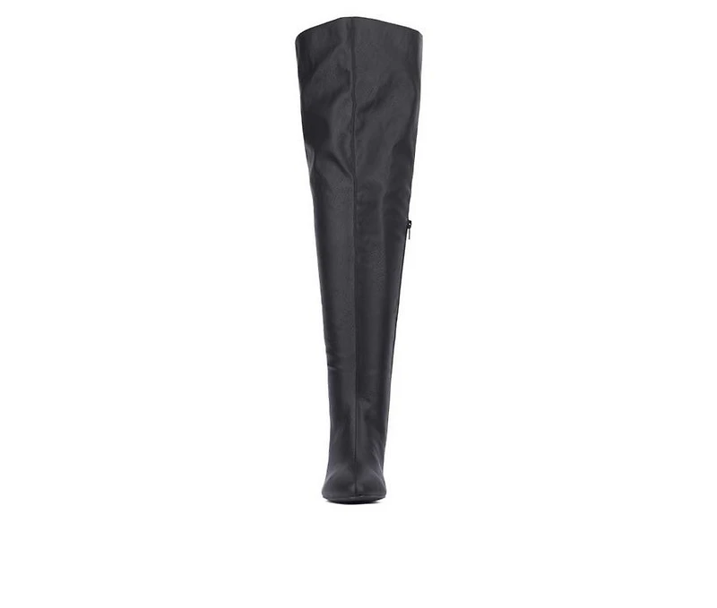 Women's Fashion to Figure Hayya Extra Wide Calf Knee High Boots