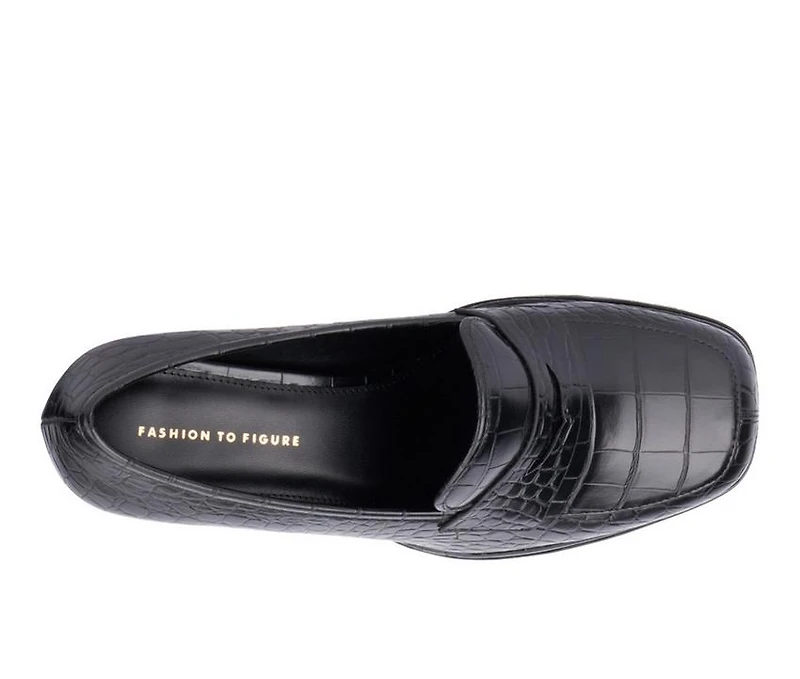 Women's Fashion to Figure Madelyn Wide Width Platform Loafer