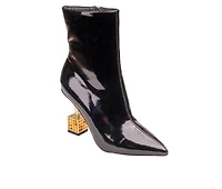 Women's Lady Couture Crown Heeled Booties