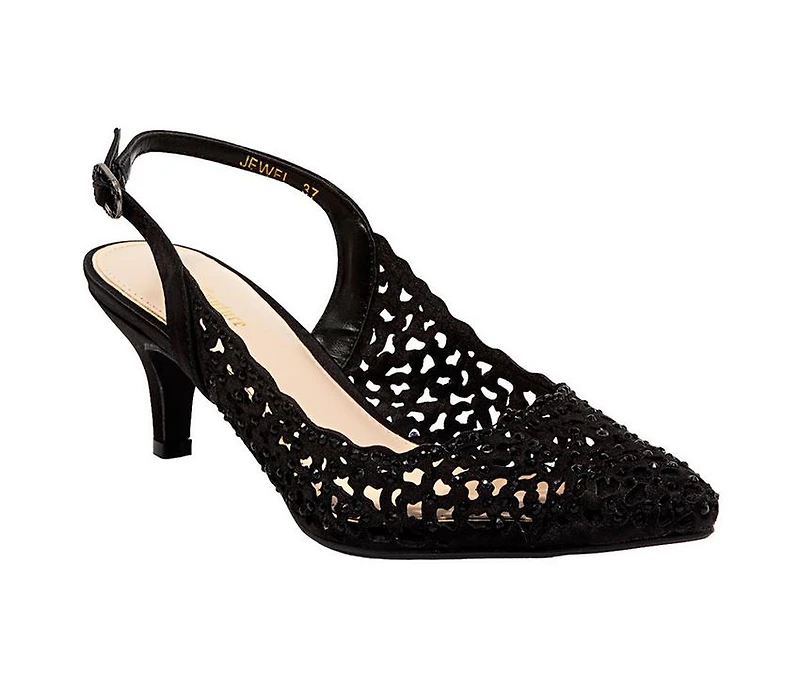 Women's Lady Couture Jewel Slingback Pumps
