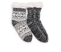MUK LUKS 2 Pack Chenille Cabin Sock