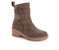Women's MUK LUKS Finley Faith Heeled Winter Booties