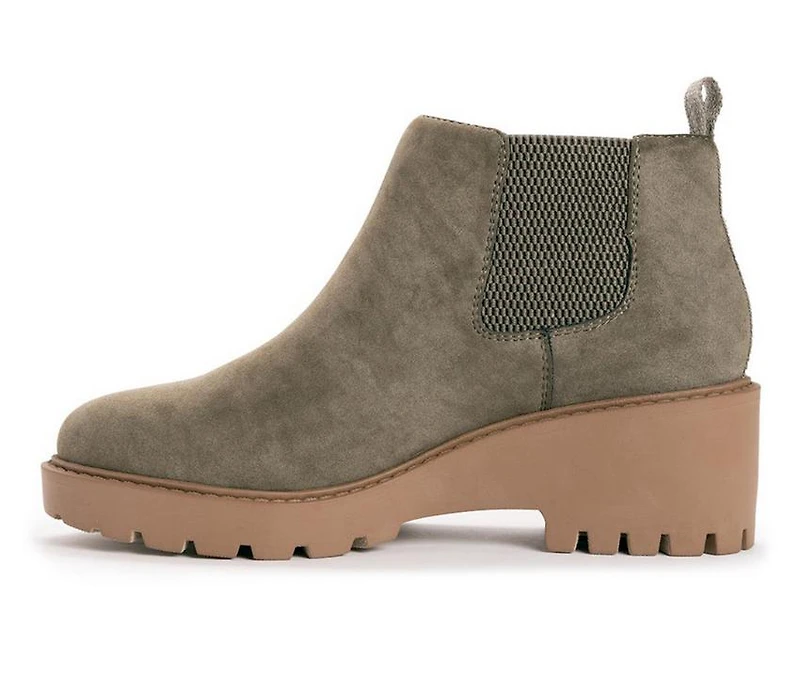 Women's MUK LUKS Finley Francis Heeled Chelsea Booties