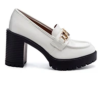 Women's London Rag Sachs Platform Heeled Loafers