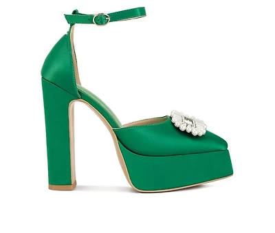 Women's London Rag Maeissa Pearls Platform Pumps