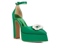 Women's London Rag Maeissa Pearls Platform Pumps