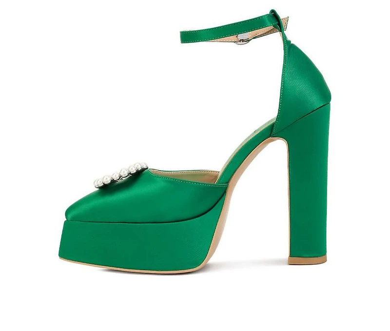 Women's London Rag Maeissa Pearls Platform Pumps