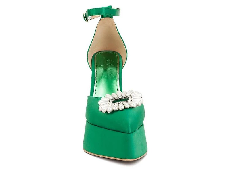 Women's London Rag Maeissa Pearls Platform Pumps