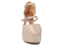 Women's London Rag Shiver Platform Mary Jane Pumps